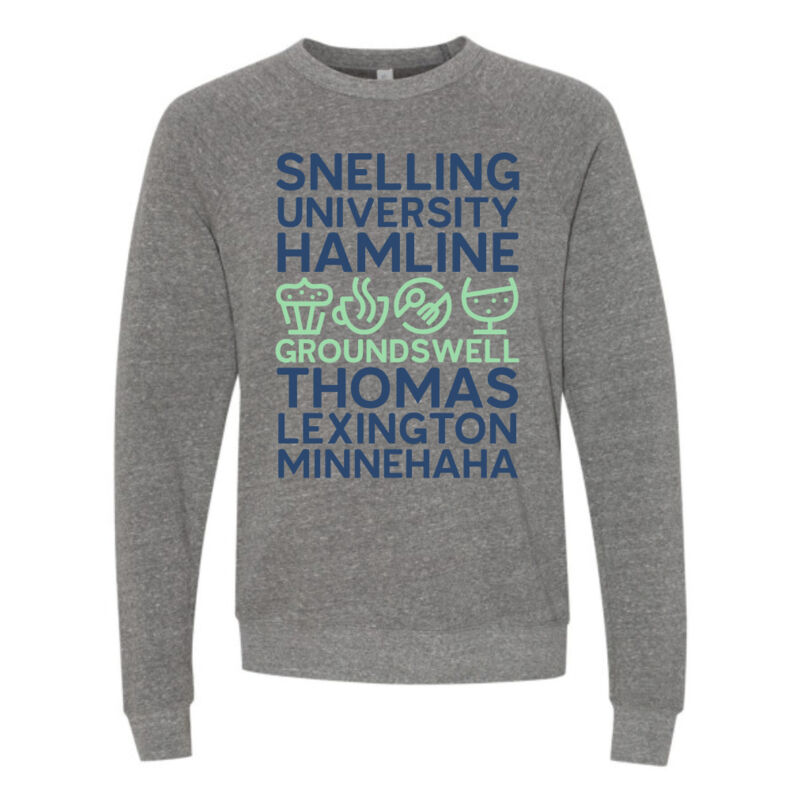 BELLA + CANVAS - Sponge Fleece Raglan Crewneck Sweatshirt - Printed Logo Thumbnail