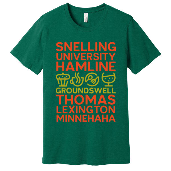 BELLA + CANVAS - Unisex CVC Heather Jersey Tee - Printed Logo Thumbnail